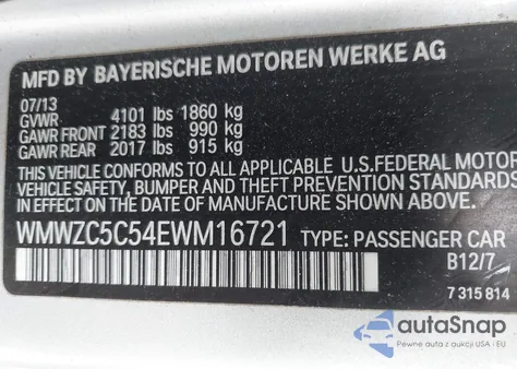 2014 Mini Countryman Cooper S z USA, uszkodzony, nr VIN WMWZC5C54EWM16721